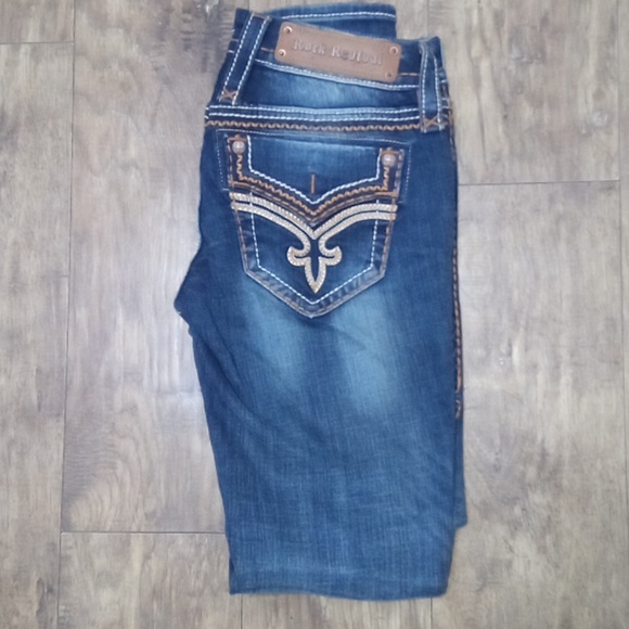 Rock Revival NWOT Women's Jeans 26 Donna Skinny Embellished Embroidered - Picture 3 of 8